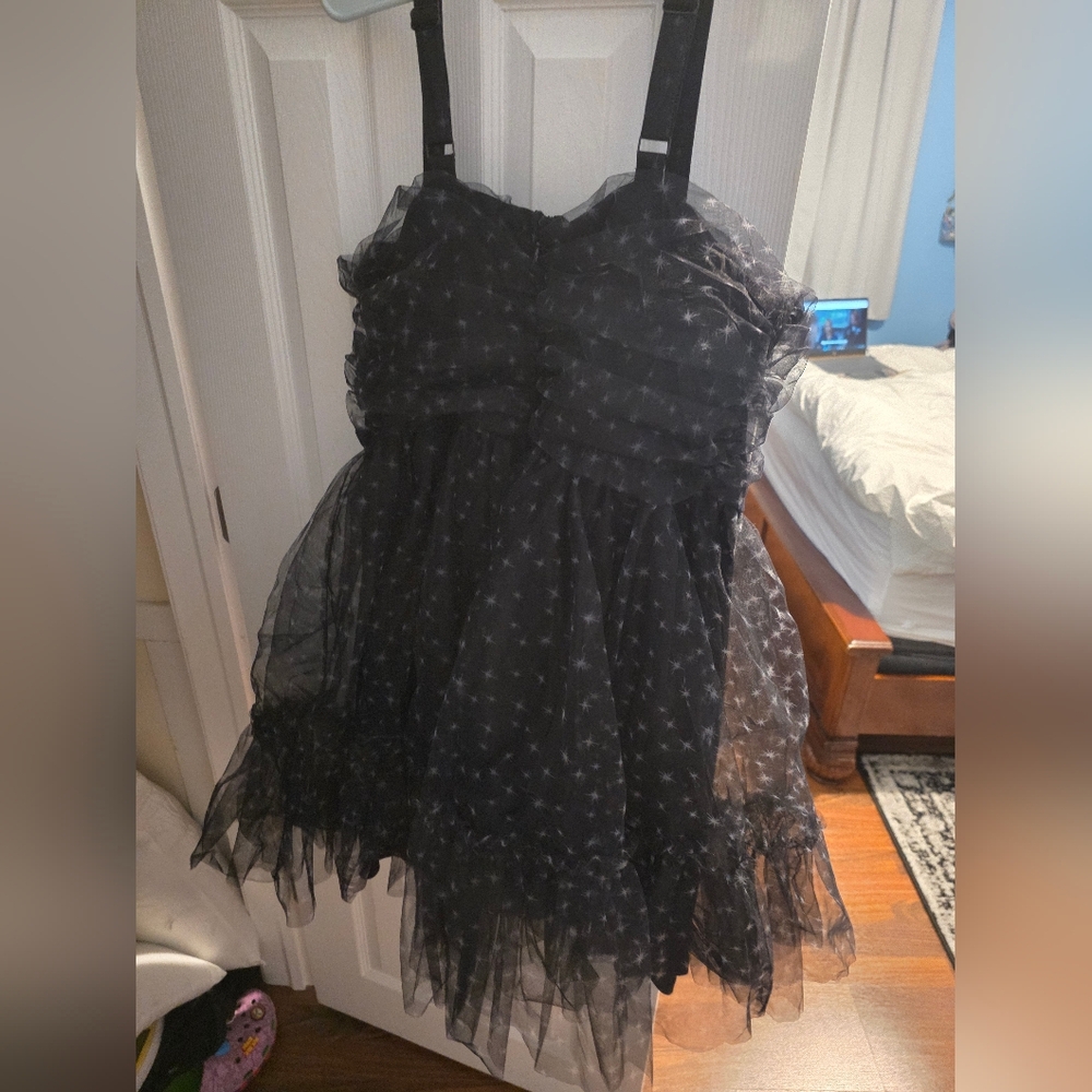 NWT Torrid Retro Chic Ruched Tulle Mini Dress - Picture 5 of 5